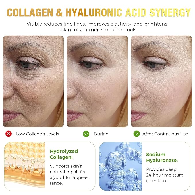 9000PPM Snail Mucin Collagen Overnight Wrapping Peel Off Mask for Intensive Hydrating, Skin Barrier Repairing, Reducing Sagging/Wrinkles/Fine Lines, 2.53 Oz/75 ML