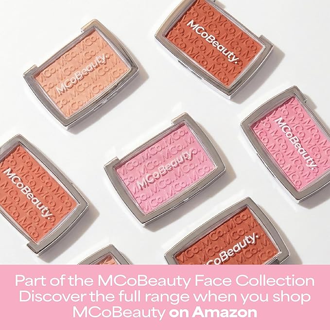 MCoBeauty Glow Up pH Powder Blush - Blush Red - Color Activated Soft Matte Blusher for Cheeks - Blendable, Buildable & Long Wearing Face Makeup - Natural Finish - Vegan & Cruelty Free