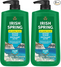 Irish Spring Active Scrub Exfoliating Body Wash for Men, 24-Hour Fresh, Biodegradable Ingredients, Paraben Free, Cool Fresh Scent, 30 fl oz Pump Bottle (Pack of 2)