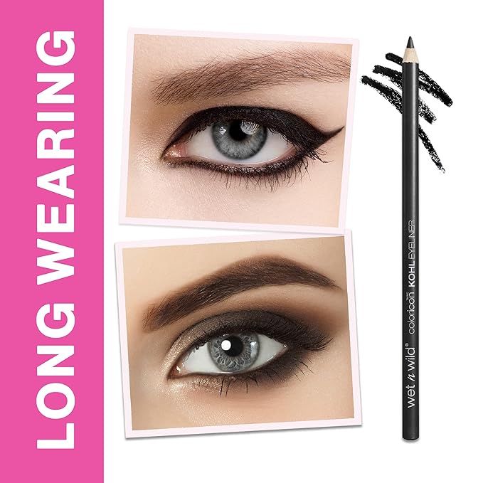 wet n wild Color Icon Kohl Eyeliner Pencil - Rich Hyper-Pigmented Color, Smooth Creamy Application, Long-Wearing Matte Finish Versatility, Cruelty-Free - Simma Brown Now! (Pack of 2)