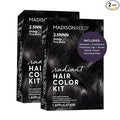 Madison Reed Radiant Hair Color Kit - 2.5NNN Soft Black (Parma Black), 100% Gray Hair Coverage Permanent Hair Dye for Resistant Grays | PPD-Free & Ammonia-Free, 2 Pack