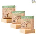 Legend's Creek Farm Goat Milk Soap - Cleansing Moisturizing Bar for Hands and Body - 5 Oz Creamy Lather, Nourishing, Gentle Natural Soap for Sensitive Skin (Pear Cider, Pack of 3)