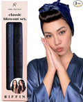 Classic Velvet Heatless Hair Curler Curling Rod Set - Soft Jumbo Large Flexi Rods Hair Rollers Curlers to Sleep In for Women, No Heat Heatless Curls Overnight Rods for Long Hair Volume Look