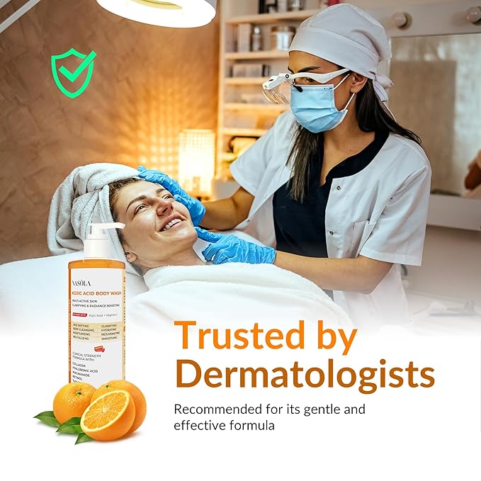 Nasola Kojic Acid Body Wash – Turmeric & Vitamin C Skin Brightening Shower Gel for Deep Gentle Moisturizer – Hydrating Women & Men Body Wash for All Skin Types – 11.8 fl oz