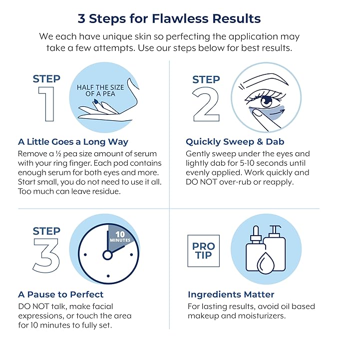 Plexaderm Rapid Reduction Eye Serum - Visibly Reduces Under-Eye Bags, Wrinkles, Dark Circles, Fine Lines & Crow's Feet Instantly, Anti Aging Wrinkle Remover for Face, Full Size Tube