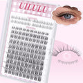 Natural Lash Clusters 8-18mm with 5mm Bottom Lashes Natural Eye Lashes Wispy Lash Clusters False Eyelash Clusters DIY Eyelash Extensions Individual Cluster Lashes (U18 Lash Only)