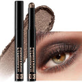 Cream Eyeshadow, Cocoa Shimmer Glitter Eye Shadow Stick Waterproof Long Lasting Neutral Smoky Eyeshadow Pencil Highlighter Makeup High Pigmented Blendable Eyeliner Pen for Women