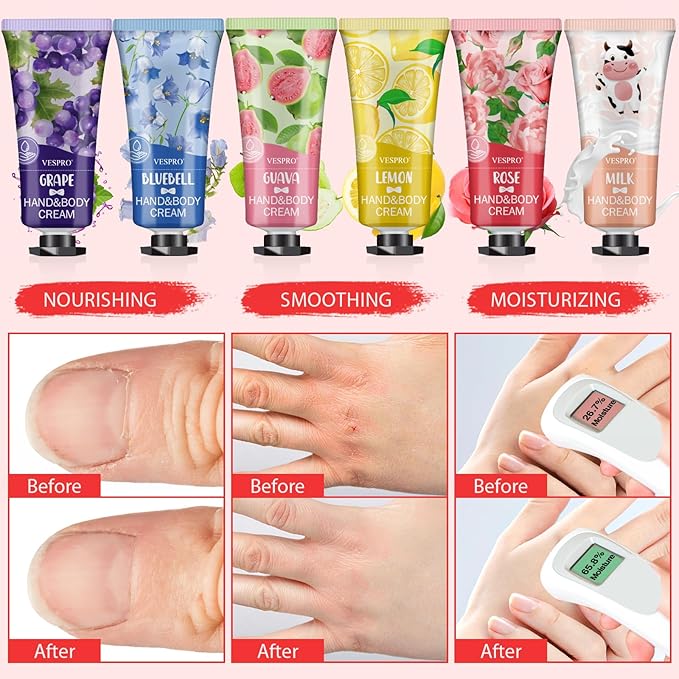 VESPRO 210 Pack Moisturizing Hand Cream Gifts Set, Mothers Day Gifts, Hand Lotion Travel Size for Dry Cracked Hands, Bulk Hand Lotion for Teacher Gifts, Nurse Gifts, Bridesmaid Gifts, Small Gifts