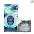 Pacifica Underarm Detox & Odor Control Bundle – Coconut & Charcoal Armpit Scrub and Coconut Deodorant Wipes, Aluminum-Free Underarm Care Set for Natural Deodorant Users