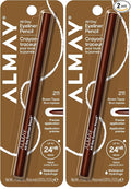 Almay All-Day Eyeliner Pencil, Hypoallergenic, Cruelty_Free, Oil_Free, Fragrance-Free, Ophthalmologist Tested, Long Wearing and Water Resistant (Packaging May Vary), Brown Topaz, 0.01 oz (Pack of 2)
