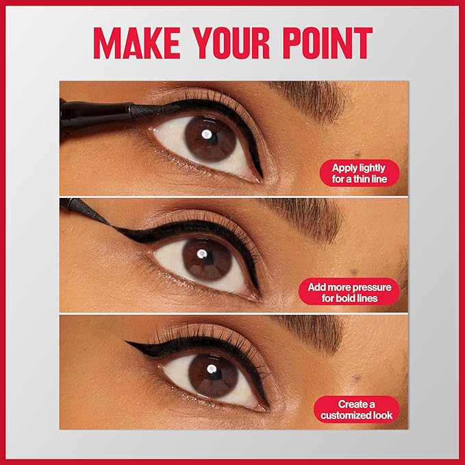 Revlon Liquid Eyeliner Pen, ColorStay Sharp Line Eye Makeup, Waterproof, Smudge-proof, Longwearing with Slim Tapered Tip, Sharp Line