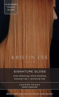 Kristin Ess Hair Copper + Auburn Hair Gloss Semi Permanent Hair Dye - Copper Penny - Shine Boosting Red, Auburn + Strawberry Blonde Color - Deep Conditioning Brightening Treatment for Women - Vegan