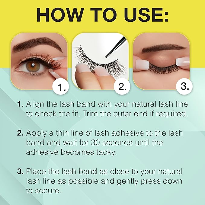 Ardell Active Lash - Pump’n, False Eyelashes, Sweat-Proof Strip Lashes, Water-Resistant, Lightweight, 4 Pairs, 1 Pack