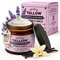 Tallow Face Moisturizer – Lavender Vanilla Beef Tallow for Skin, Whipped Tallow Cream with Manuka Honey & Organic Jojoba Oil, Face Cream, Grass Fed & Finished, Made in USA, 1.5 oz