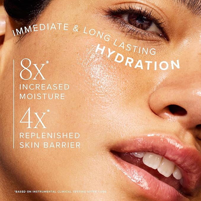 Farmacy Ceramide Face Moisturizer - Honey Halo Ultra Hydrating Facial Moisturizer with Buckwheat Honey + Ceramides - Helps Restore Barrier + Replenish Dryness - Plumping Skin Care for Dry Skin (9ml)