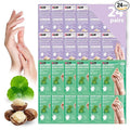 Innerest 24 PK Original Derma Beauty Hand Mask Bulk Moisturizing Korean Hand Gloves for Dry Hands Nail Care Essential, Deep Hydration Self Care Gift for Women (Shea Butter + Cica)