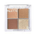 FV Natural Finish Eyeshadow Palette, 4 Matte & Metallic High Pigment Shades, Long-Lasting Eye Shadow Palette Makeup, Crease-Proof, Blendable Eye Makeup (Neutral)