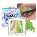 Afflano Sparkly Glitter Chrome Eyeshadow Color Shift, Holographic Multichrome Eyeshadow Palette Green-Gold-Purple, Duochrome Shimmery Eye Shadow Half Magic for Women Girls Iridescent Eye Makeup, #05