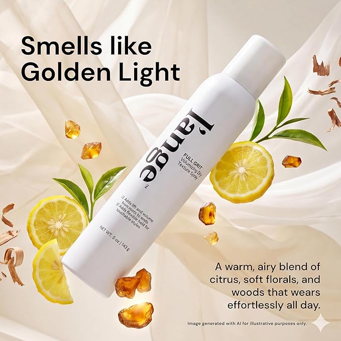 L'ANGE HAIR Full Grit Volumizing Dry Texture Spray for Hair - Root Lift Spray with Flexible Touchable Hold & Airy Grip, Touchable Lightweight Volume for Effortless Styles & Next-Day Refresh - 5 oz
