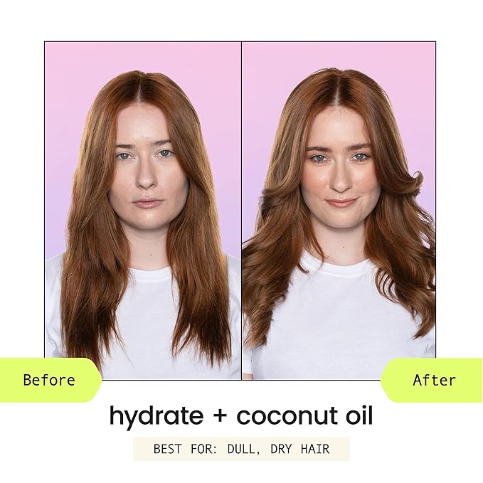 HASK Coconut Nourishing Shampoo & Conditioner Set | Moisture for Dry, Dull Hair, Smooths Frizz, Adds Shine | Sulfate Free, Silicone Free, Cruelty Free, Color Safe, Vegan | 16oz each