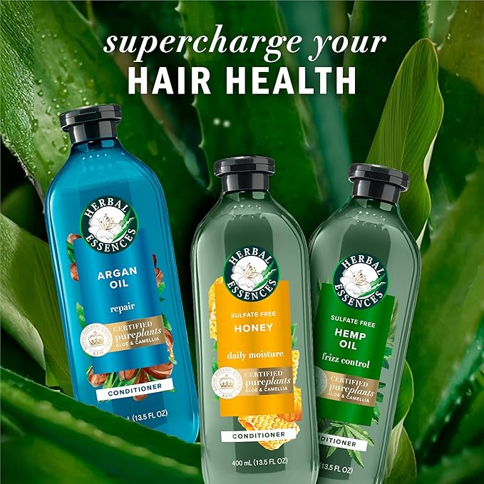 Herbal Essences Argan Oil Repair Shampoo & Conditioner Set, Moisturizes & Smoothes, Paraben-Free, Color-Safe, pH-Balanced, Citrus Scent, 20.2 Fl Oz, 2-Pack