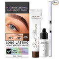 Korean Eyebrow Color Kit Dark Brown – Professional Brow Color for Women, Eyebrow Color for Natural Looking Brows, Long-Lasting Brow Color for Salon & Home