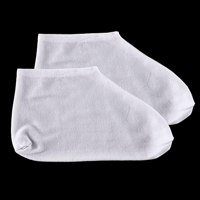 3 Pairs Cotton Socks Moisturizing Socks Women Lotion Sock for Dry Feet Overnight Cotton Foot Lotion Hoses Spa Overnight Absorbing Stockings for Dry Cracked Feet White Moisture Enhancing Hoses