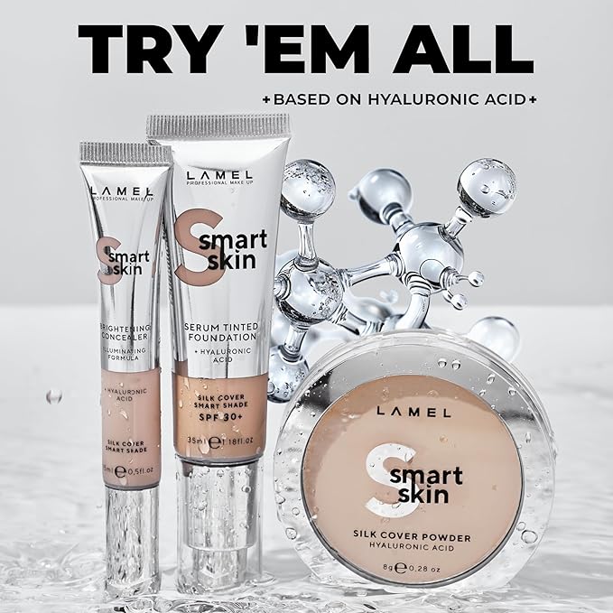 Lamel- Smart Skin Serum Tinted Foundation - 406 Medium Beige | Smoothens skin | Weightless texture| Blurs pores | All-day wear | 35ml
