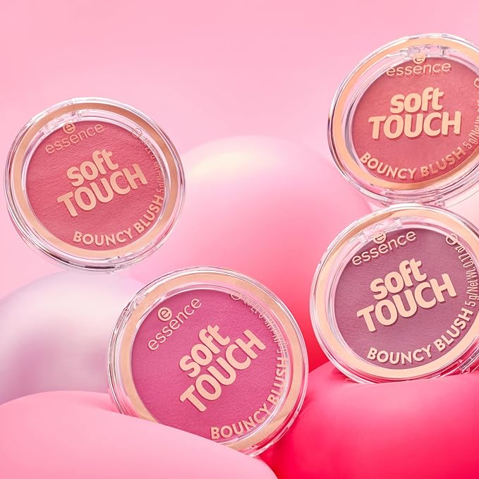 essence | Soft Touch Bouncy Blush | Lightweight, Buildable Cream to Powder Blush | Long-Lasting Natural Flush | Vegan & Cruelty-Free Makeup (30 Exotic Daisy)
