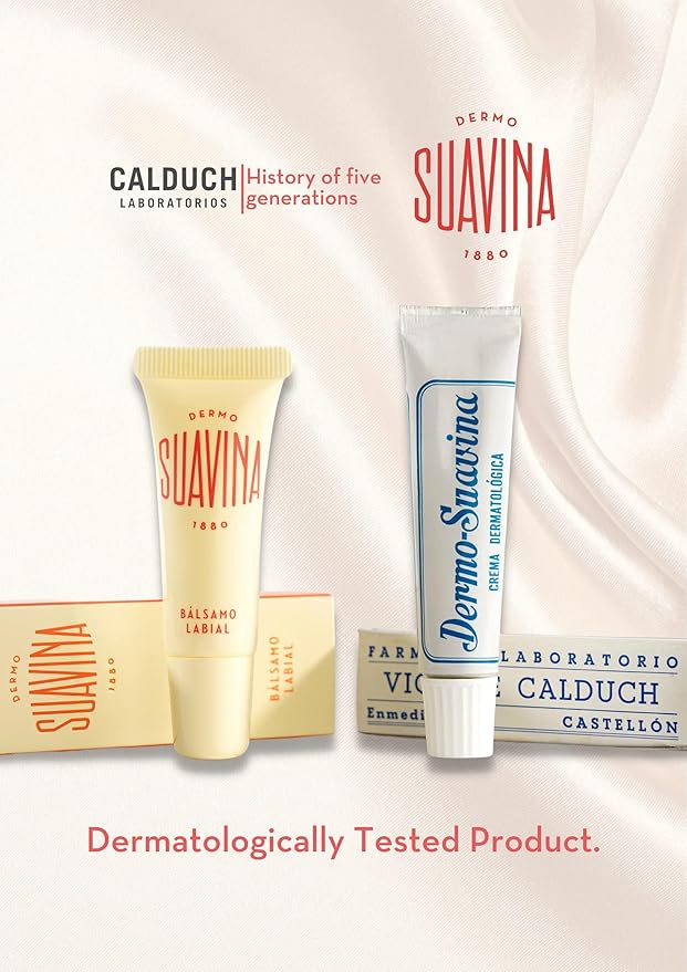 Suavina Lip Balm Hydrating Treatment for Dry Cracked Lips – Natural Intensive Lip Repair & Moisturizing Protection – Extreme Dry Lip Treatment for Men & Women – Cold Weather Lip Therapy