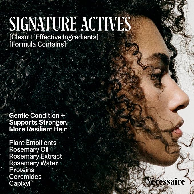 Nécessaire Rosemary Conditioner – Multi-Protein Strengthening with Rosemary Oil, Ceramides + Proteins – Lightweight Detangling Conditioner for Thinning Hair, Breakage – Sulfate-Free, Color-Safe. 3.4