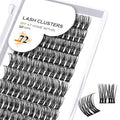 Lash Clusters D Curl 14mm DIY Lash Extensions 72 Clusters Lashes C D Curl Wispy Volume Lashes Eyelash Clusters Extensions Individual Lashes Cluster DIY at Home (B48,D-14mm)