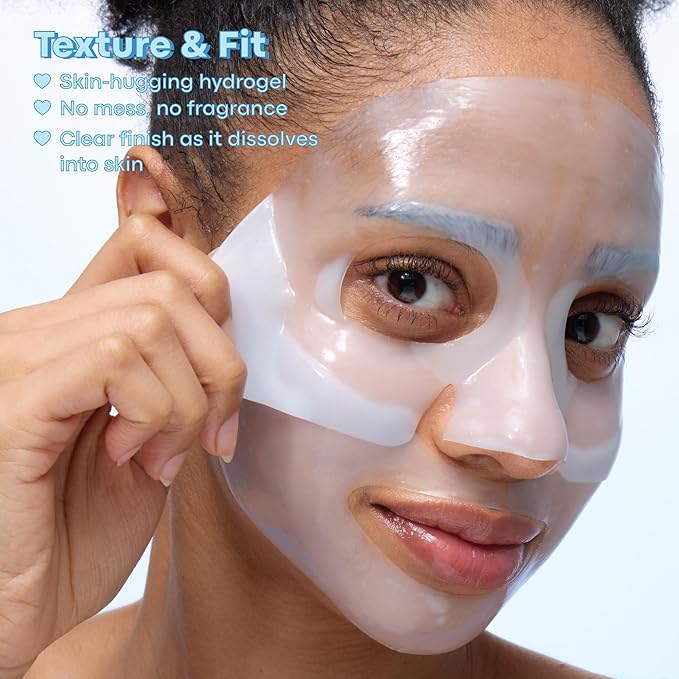 TONYMOLY Mask Melt Hydrating Hydrogel Overnight Face Mask – Vegan Banana PDRN + Hyaluronic Acid – Deep Moisture For Dry Skin – 1 Sheet