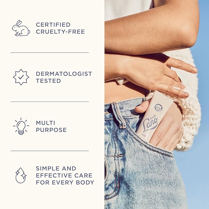 Lanolips Hand Cream - Lanolin Lotion with Coconut Oil, Shea Butter & Vitamin E - Cuticle & Hand Cream for Dry Cracked Hands - Cruelty-Free, Dermatologist Tested - Coconutter (50ml / 1.69 fl oz)