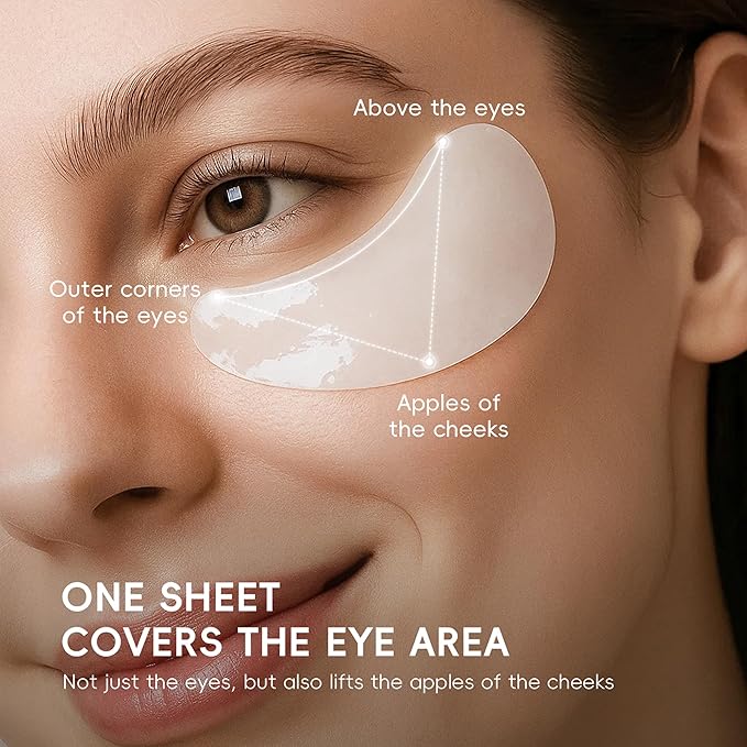 Rice Eye Mask, Under Eye Patches Collagen Pads for Puffy Eyes, Dark Circles, Bags and Wrinkles, Relieves Pressure and Reduces Wrinkles (10 Pairs)