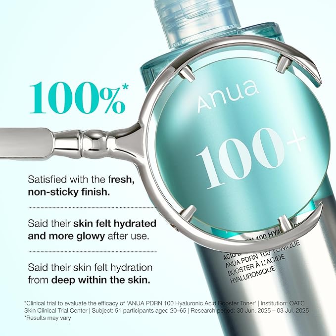 Anua PDRN 100 Hyaluronic Acid Booster Toner, Hydrating Face Toner for Dry Skin, Salmon DNA & Collagen for Glass Skin Glow, Moisturizing Daily Toner for Smooth Texture, Korean Skincare, 8.45 fl oz