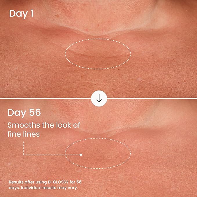 MAËLYS B-GLOSSY Hyaluronic Acid Body Serum - Firming & Hydrating Body Serum for Crepey Skin - Peptides + Meadowfoam - Helps Smooth Look of Wrinkles & Aging Skin - Lightweight Firming Serum (3 Pack)