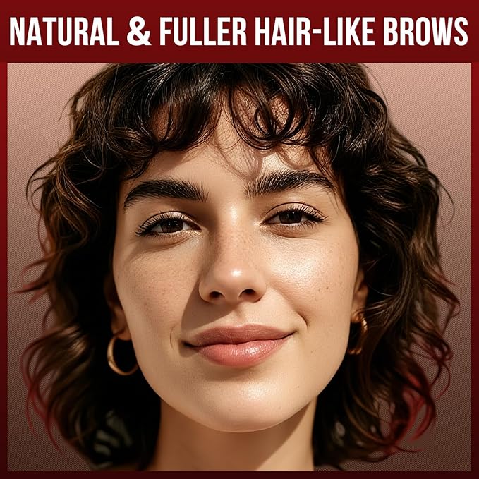 Vevivia Eyebrow Pencils for Women - Eyebrow Pen with 4D Brush-Tip & Curved Tip for Natural Fuller-Looking Brows, Precise Hair-Like Strokes for All Brow Types, Last All-Day Eyebrow Makeup, Light Brown