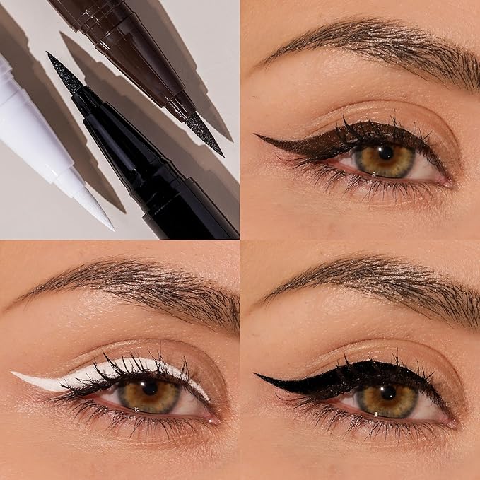 Milani The Tank Liquid Eyeliner - No-Skip Liquid Eyeliner Pen, Waterproof Formula, Makeup Pen, Long Lasting & Smudgeproof - 130 White