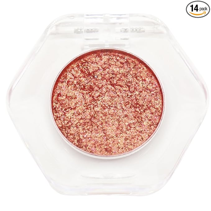 Bistopia，Pearlescent cream eyeshadow, shimmering, with a smooth texture that blends easily; a translucent metallic glitter eyeshadow that delivers a long-lasting, sparkling finish, 2g (#24)