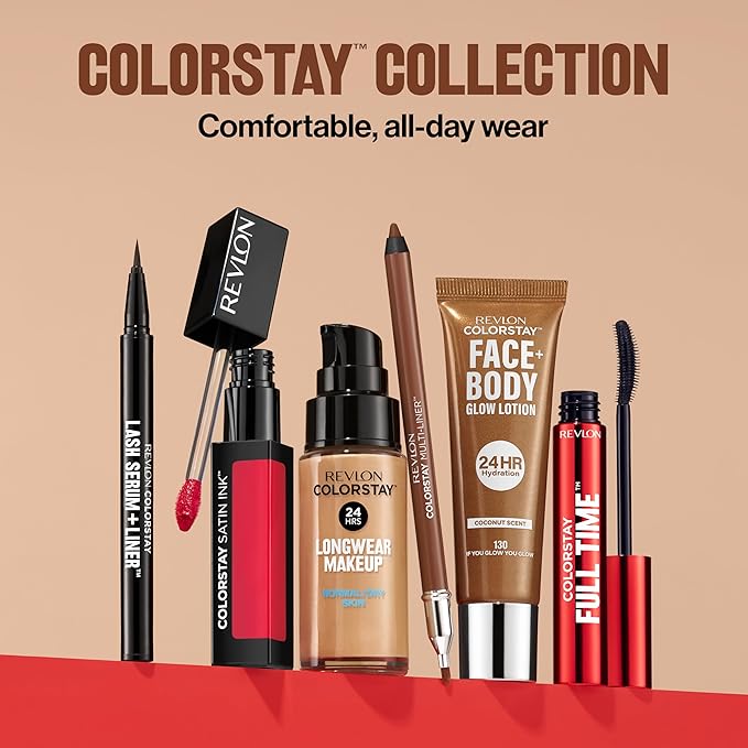 Revlon ColorStay Face & Body Glow Lotion, Hydrating Glow Moisturizer, 24HR Hydration, Illuminating Luminizing Shimmer, 130 If You Glow You Glow