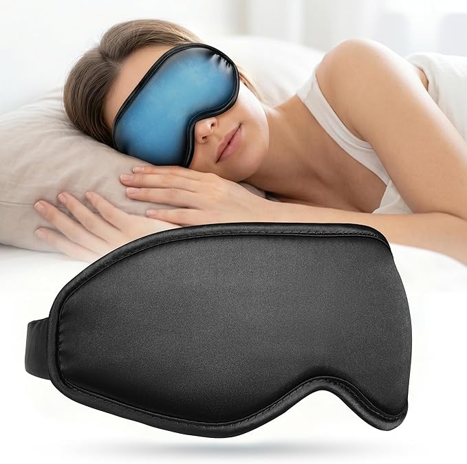 Cooling Eye Mask for Puffy Eyes: Fsa Eligible Items Hsa, Ice Eye Pack for Migraine After Surgery Relief - Reuable Cold Compress for Headache Puffiness - Comfortable Perfect Fit Gel Sleep Mask