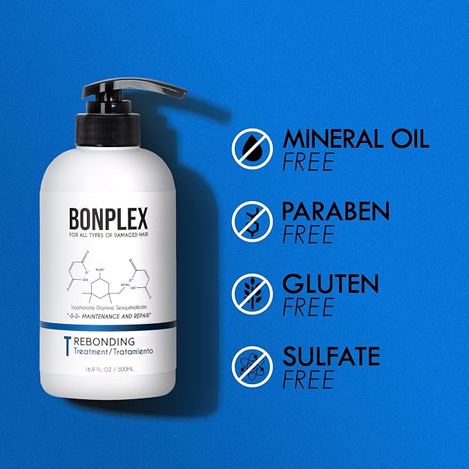 Rebonding Treatment For All Hair Types | For Damaged, Dry, Brittle, Colored, Permed, and Chemically-Treated Hair | Safe for Hard Water | Reconnect Broken Disulfide Bonds
