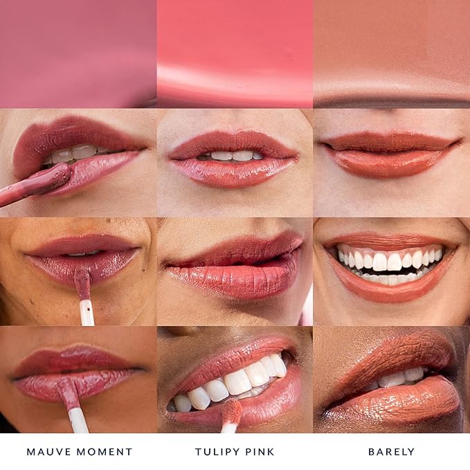 Bloomeffects - Tulipscreen Hydrating Lip Oil | Mineral Lip Sunscreen Broad Spectrum SPF 40+ | Non-Toxic Clean Beauty (Mauve Moment; 17 g | 0.6 oz)