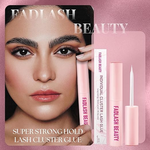 Lash Glue DIY 5ml Latex-Free Waterproof Lash Cluster Glue for Self-Application at Home Eyelash Cluster Adhesives Long-Lasting 48-72H