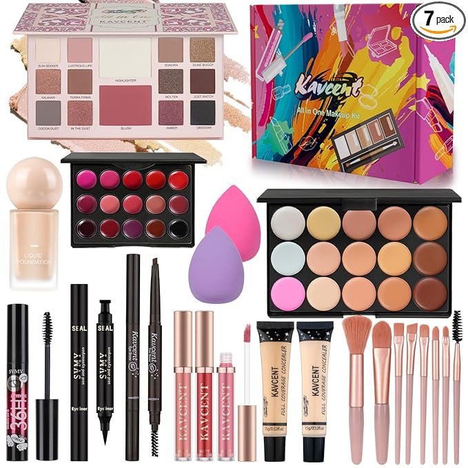 Makeup Kit for Women full Kit Makeup Set for Teens Girls Teenagers Eyeshadow Palette Foundation Makeup Gift Set for Women Makeup Kit for Teens