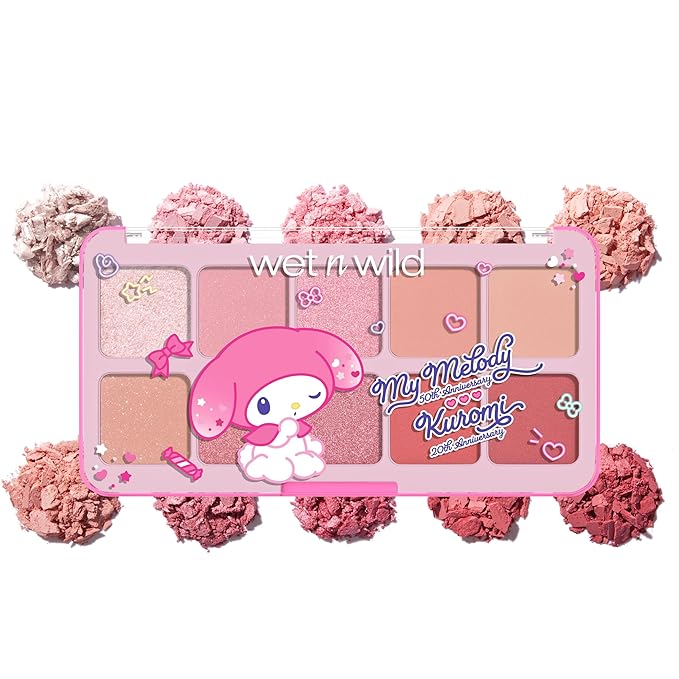 wet n wild My Melody and Kuromi Eye & Face Palette - Cozy Cuteness
