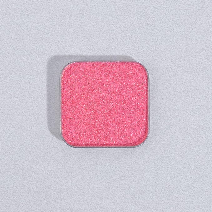Duochrome Chameleon Cream-to-Powder Eyeshadow, Pink to Gold Color Shift, High Pigment Creamy Putty Texture, Zero Fallout Metallic Shimmer, Long-Lasting Single Eyeshadow Refill (Sunpetal)