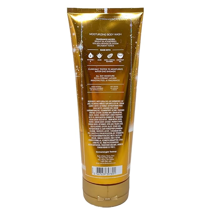 Bath & Body Works Touch of Gold Diamond Shimmer Mist, Moisturizing Body Wash, Ultimate Hydration Body Cream and Daily Nourishing Body Lotion with a Natural Oats Bar