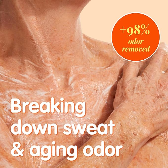 Muun Persimmon Body Wash For Old People Smell, Odor Control - Japanese Purifying Deodorant Soap, Deodorizing Body Wash, Smooth Deeply Cleansing - Body Odor Eliminator